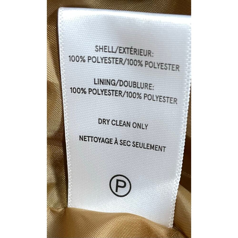 Vigoss Plaid Double Breasted Peacoat Lemon Women Size Small NWT - Picture 10 of 10